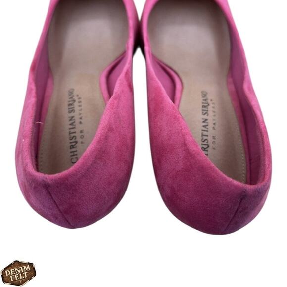 Christian Siriano Suede Fuchsia Pink Pointed Toe Heels/Pumps - Size 9.5 - Picture 9 of 13